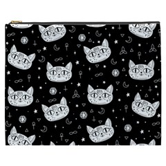 Gothic Cat Cosmetic Bag (xxxl) by Valentinaart