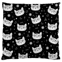 Gothic Cat Standard Flano Cushion Case (two Sides) by Valentinaart