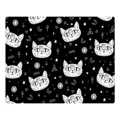 Gothic Cat Double Sided Flano Blanket (large)  by Valentinaart