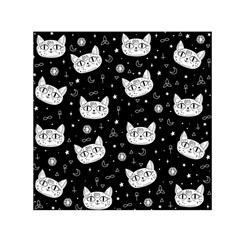 Gothic Cat Small Satin Scarf (square) by Valentinaart