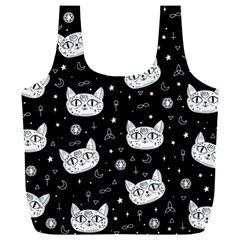 Gothic Cat Full Print Recycle Bag (xxl)