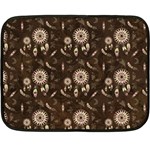 Wonderful Pattern With Dreamcatcher Double Sided Fleece Blanket (Mini)  35 x27  Blanket Back