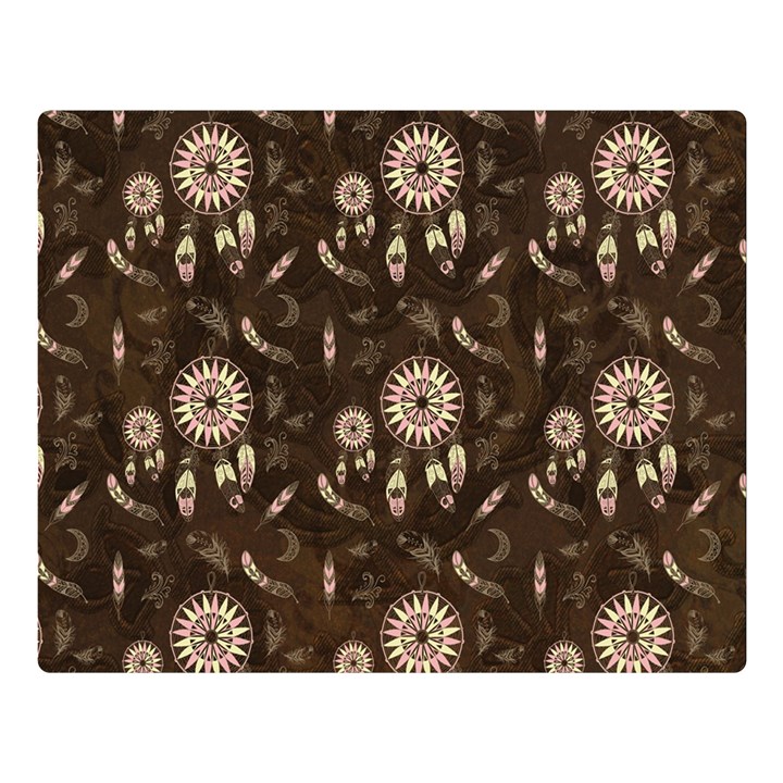 Wonderful Pattern With Dreamcatcher Double Sided Flano Blanket (Large) 