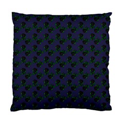 Black Rose Blue Standard Cushion Case (one Side) by snowwhitegirl