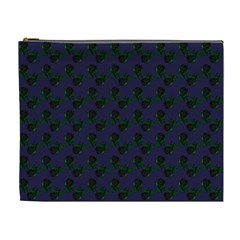 Black Rose Blue Cosmetic Bag (xl) by snowwhitegirl