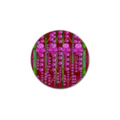 Jungle Flowers In The Orchid Jungle Ornate Golf Ball Marker (10 Pack) by pepitasart