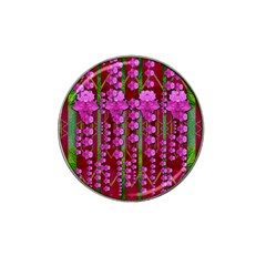 Jungle Flowers In The Orchid Jungle Ornate Hat Clip Ball Marker by pepitasart