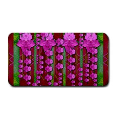 Jungle Flowers In The Orchid Jungle Ornate Medium Bar Mats by pepitasart