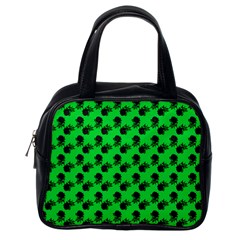 Black Rose Green Classic Handbag (one Side)