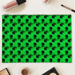 Black Rose Green Cosmetic Bag (xxl) by snowwhitegirl