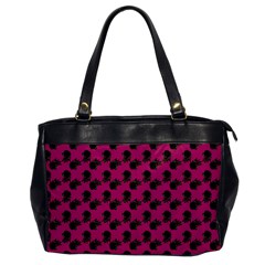 Black Rose Pink Oversize Office Handbag