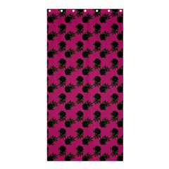 Black Rose Pink Shower Curtain 36  X 72  (stall) 