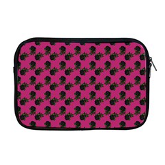 Black Rose Pink Apple Macbook Pro 17  Zipper Case