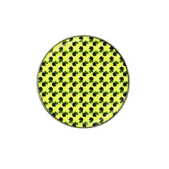 Black Rose Yellow Hat Clip Ball Marker by snowwhitegirl