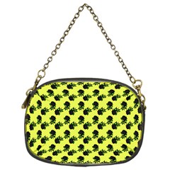 Black Rose Yellow Chain Purse (one Side) by snowwhitegirl