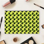 Black Rose Yellow Cosmetic Bag (Large) Back