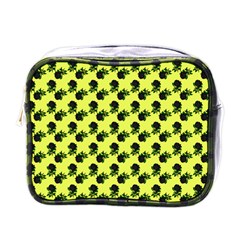 Black Rose Yellow Mini Toiletries Bag (one Side) by snowwhitegirl