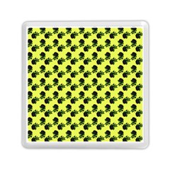 Black Rose Yellow Memory Card Reader (square) by snowwhitegirl