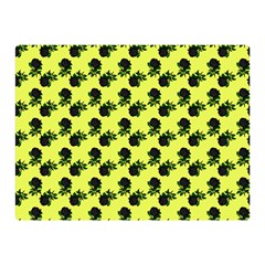 Black Rose Yellow Double Sided Flano Blanket (mini)  by snowwhitegirl