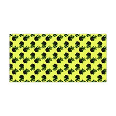 Black Rose Yellow Yoga Headband by snowwhitegirl