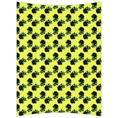 Black Rose Yellow Back Support Cushion by snowwhitegirl