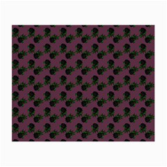 Black Rose Mauve Small Glasses Cloth by snowwhitegirl