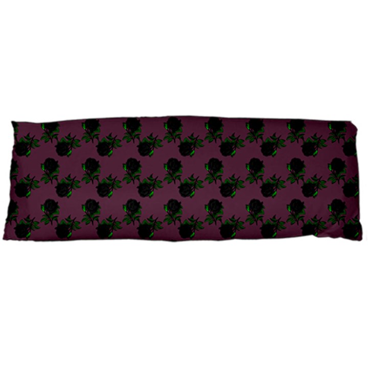 Black Rose Mauve Body Pillow Case Dakimakura (Two Sides)