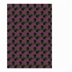 Black Rose Mauve Small Garden Flag (two Sides)