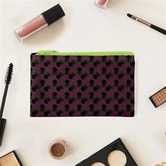 Black Rose Mauve Cosmetic Bag (xs) by snowwhitegirl