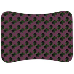 Black Rose Mauve Velour Seat Head Rest Cushion by snowwhitegirl