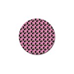 Black Rose Light Pink Golf Ball Marker (4 pack) Front