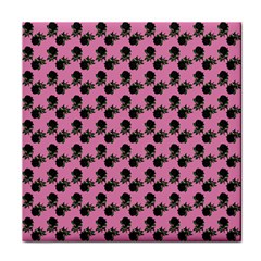 Black Rose Light Pink Face Towel