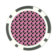 Black Rose Light Pink Poker Chip Card Guard (10 pack)