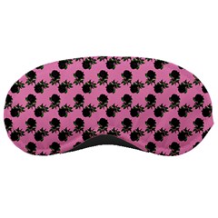 Black Rose Light Pink Sleeping Mask