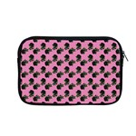 Black Rose Light Pink Apple MacBook Pro 13  Zipper Case Front