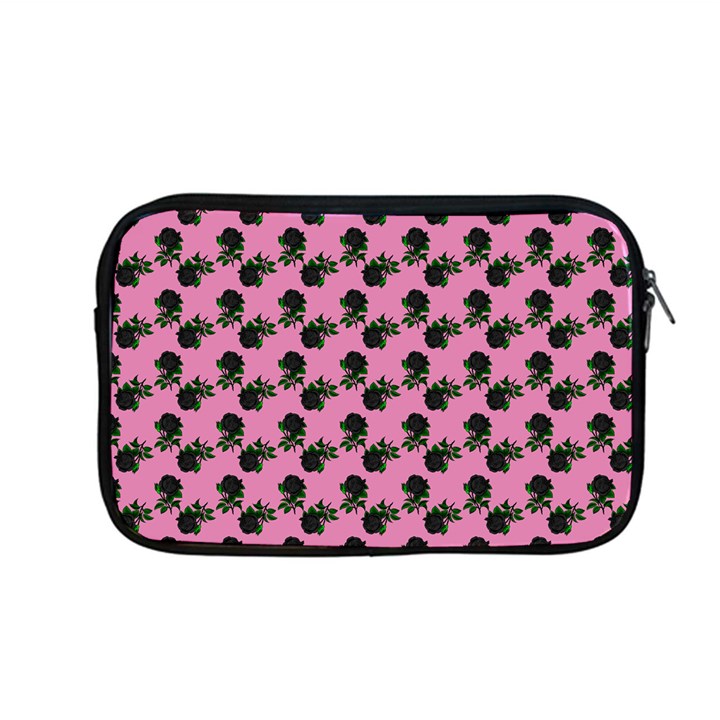 Black Rose Light Pink Apple MacBook Pro 13  Zipper Case