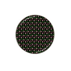 Carnation Pink Black Hat Clip Ball Marker