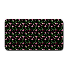 Carnation Pink Black Medium Bar Mats by snowwhitegirl