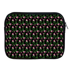 Carnation Pink Black Apple Ipad 2/3/4 Zipper Cases by snowwhitegirl