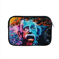 Albert Einstein Retro Wall Graffiti Blue Pink Orange Modern Urban Art Grunge Apple Macbook Pro 15  Zipper Case by snek