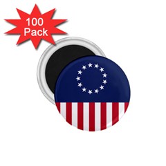 Betsy Ross Flag Usa America United States 1777 Thirteen Colonies Vertical 1 75  Magnets (100 Pack)  by snek