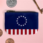 Betsy Ross flag USA America United States 1777 Thirteen Colonies vertical Mini Coin Purse Front