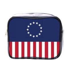 Betsy Ross Flag Usa America United States 1777 Thirteen Colonies Vertical Mini Toiletries Bag (one Side) by snek