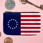 Betsy Ross flag USA America United States 1777 Thirteen Colonies vertical Large Coin Purse Front