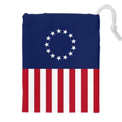 Betsy Ross Flag Usa America United States 1777 Thirteen Colonies Vertical Drawstring Pouch (5xl) by snek