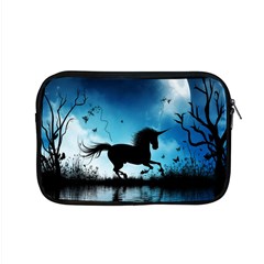 Wonderful Unicorn Silhouette In The Night Apple Macbook Pro 15  Zipper Case by FantasyWorld7