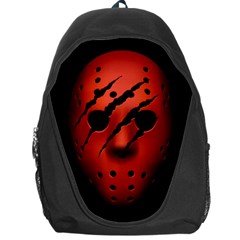 Horror Red Hockey Mask Backpack Bag by trulycreative