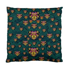 Hearts And Sun Flowers In Decorative Happy Harmony Standard Cushion Case (one Side)