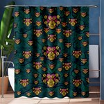 Hearts And Sun Flowers In Decorative Happy Harmony Shower Curtain 60  x 72  (Medium)  60 x72  Curtain