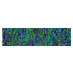 Essence Of A Peacock Satin Scarf (oblong) by bloomingvinedesign